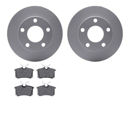 Dynamic Friction Co 4302-73010, Geospec Rotors with 3000 Series Ceramic Brake Pads, Silver 4302-73010